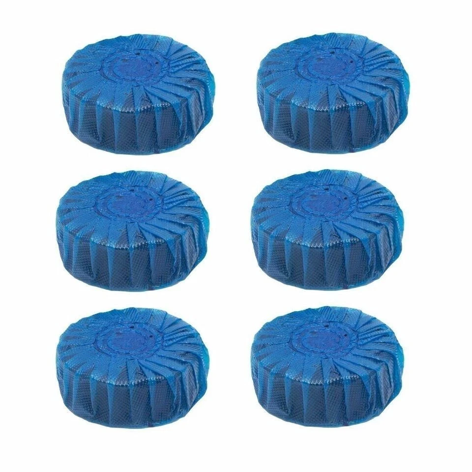 Power House Cistern Toilet Blocks Blue Pack of 6