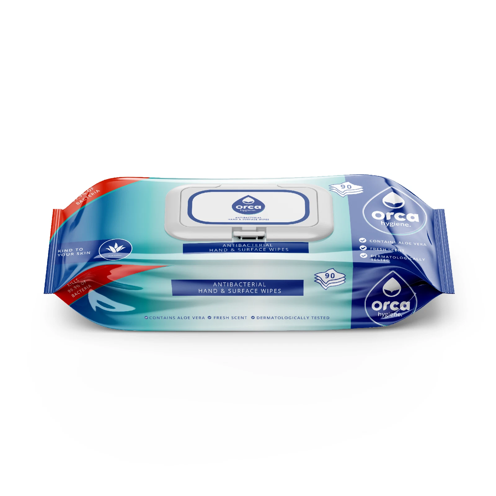 Virucidal Hand and Surface Wipes   Pack of 90