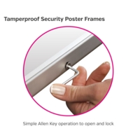 A2 Aluminium 32mm Snap Frame Lockable EACH