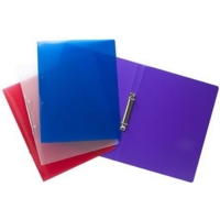 A4 Slim Assorted Colour Ring Binders SINGLE