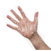 HDPE Clear Disposable Gloves One Size Box of 500