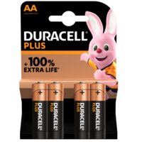 Duracell Plus AA Batteries Pack of 4