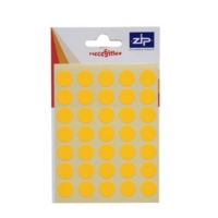 Circle Orange 13mm Labels Pack of 140