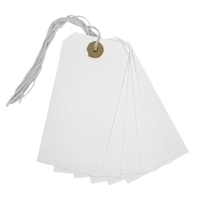 White Strung Tags E29 70mm x 40mm Box of 1000